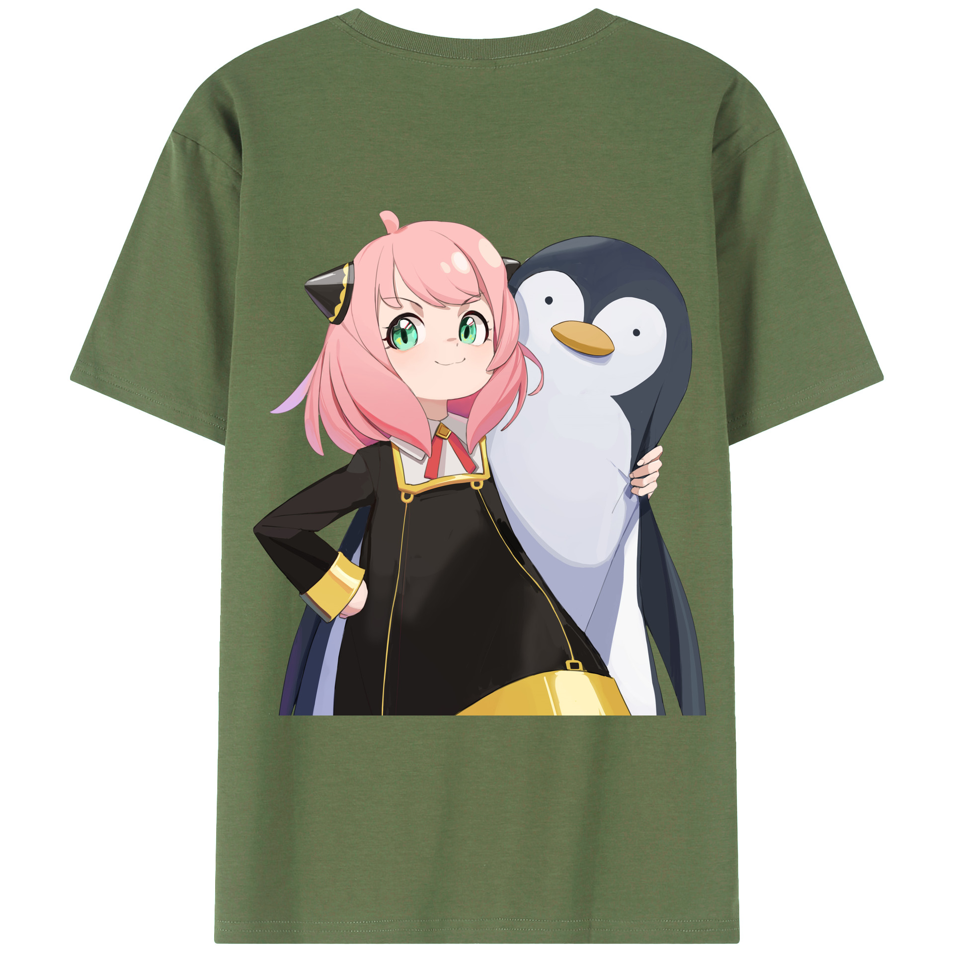 （画像用） SPY×FAMILY间谍家家酒 綿100％ メンズ半袖Tシャツ（バックプリント） 通気性